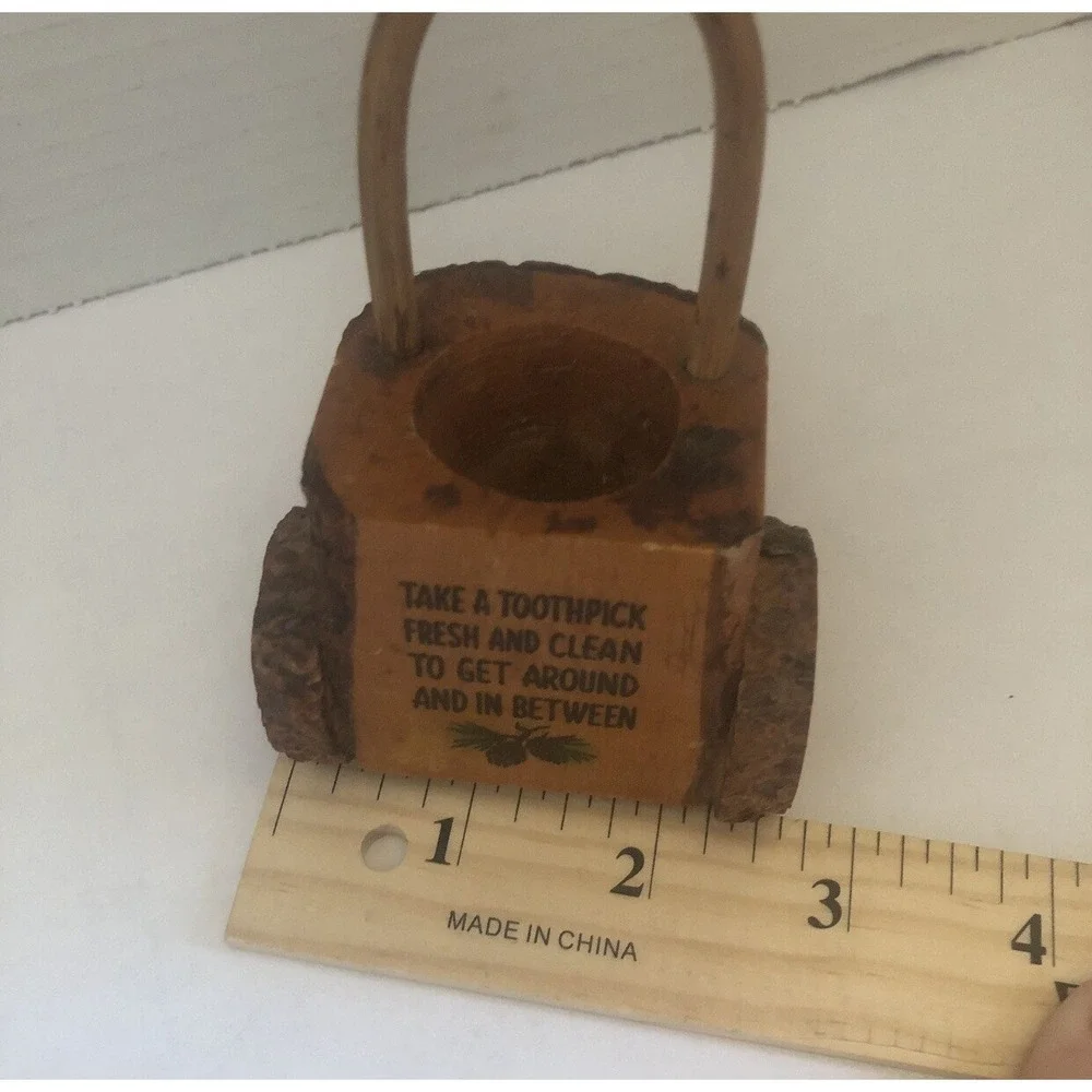 Wooden Toothpick Holder